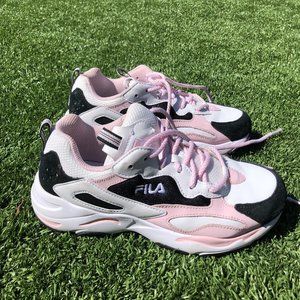FILA Pink/Black/White Sneakers
